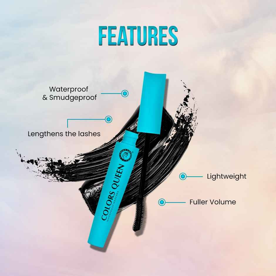 Colors Queen Big Eyes Waterproof Mascara | Lightweight, Volumizing & Lengthening Mascara