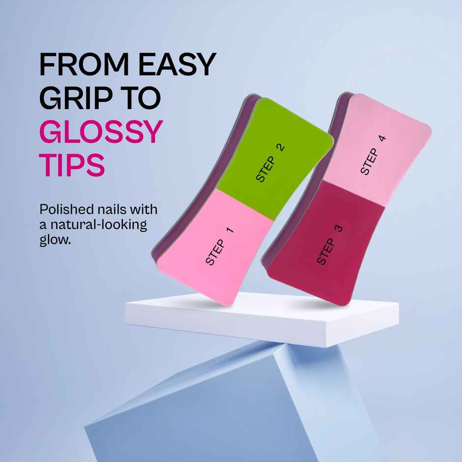 Colors Queen 4-Way Nail Buffer, Shiner & Filer | Professional Nail Care Kit