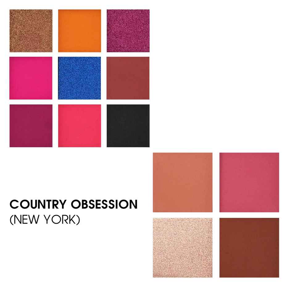 Colors Queen Country Obsession Eyeshadow Palette � New York | Matte & Shimmery Finish