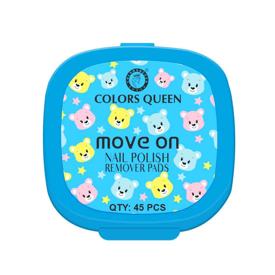 Colors Queen Move On Nail Polish Removers Pads | 45 Wipes | Assorted 