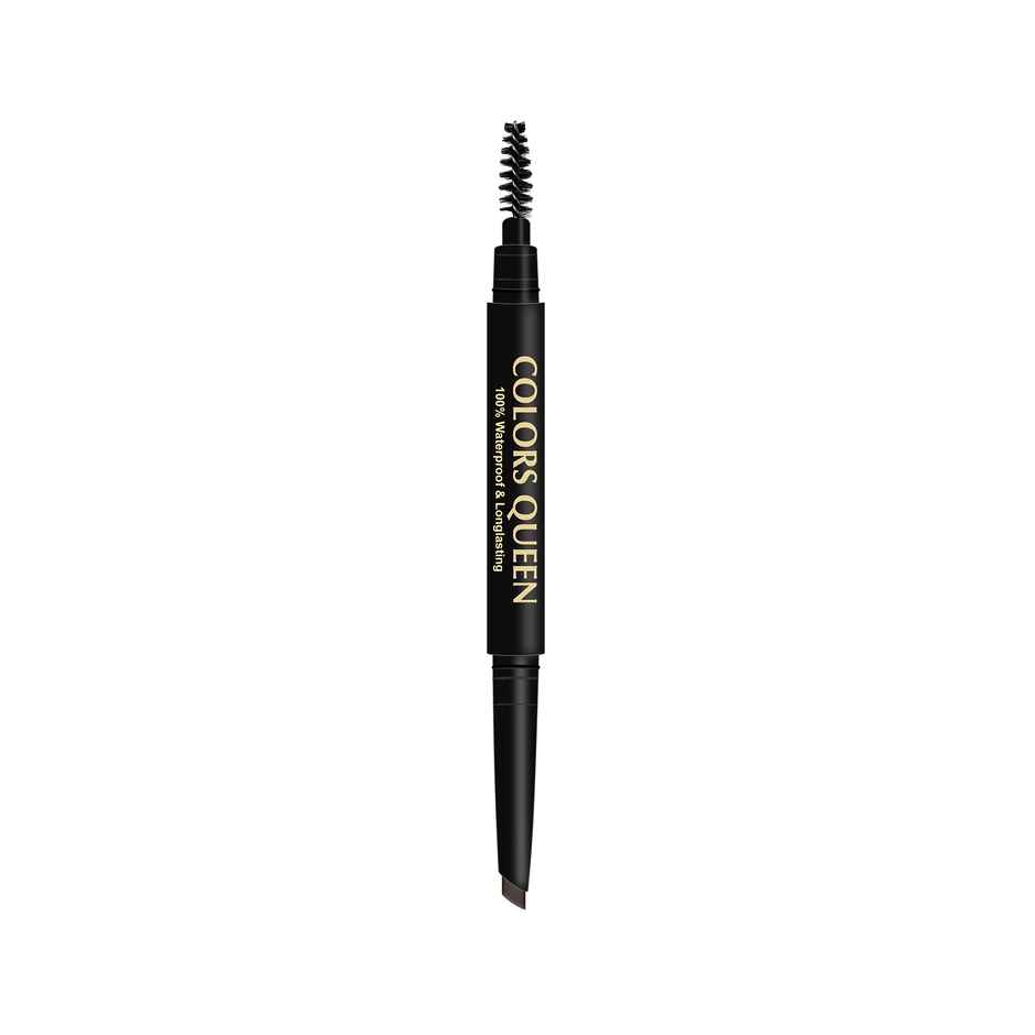 Colors Queen Brow Master Eyebrow Definer Pencil with Spoolie Eyebrow Pencil | Brown