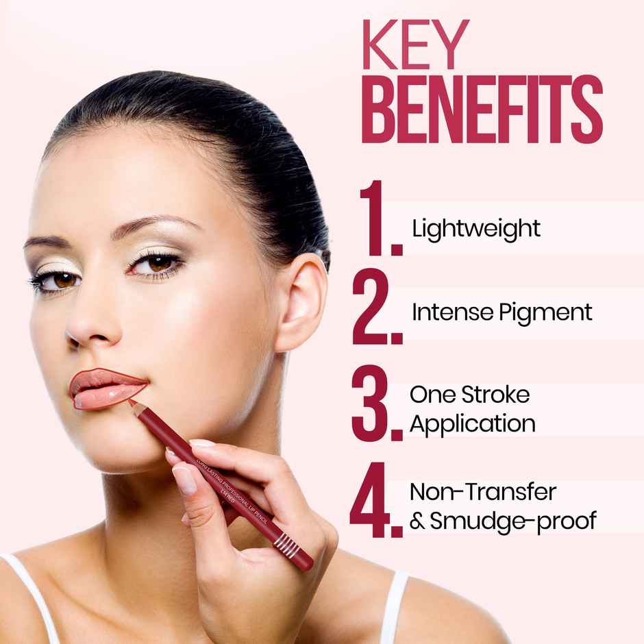 Colors Queen Lip Liner Pencil Non Transfer Lip Liner for Makeup Lip Liner Pencil | Beauty Pink
