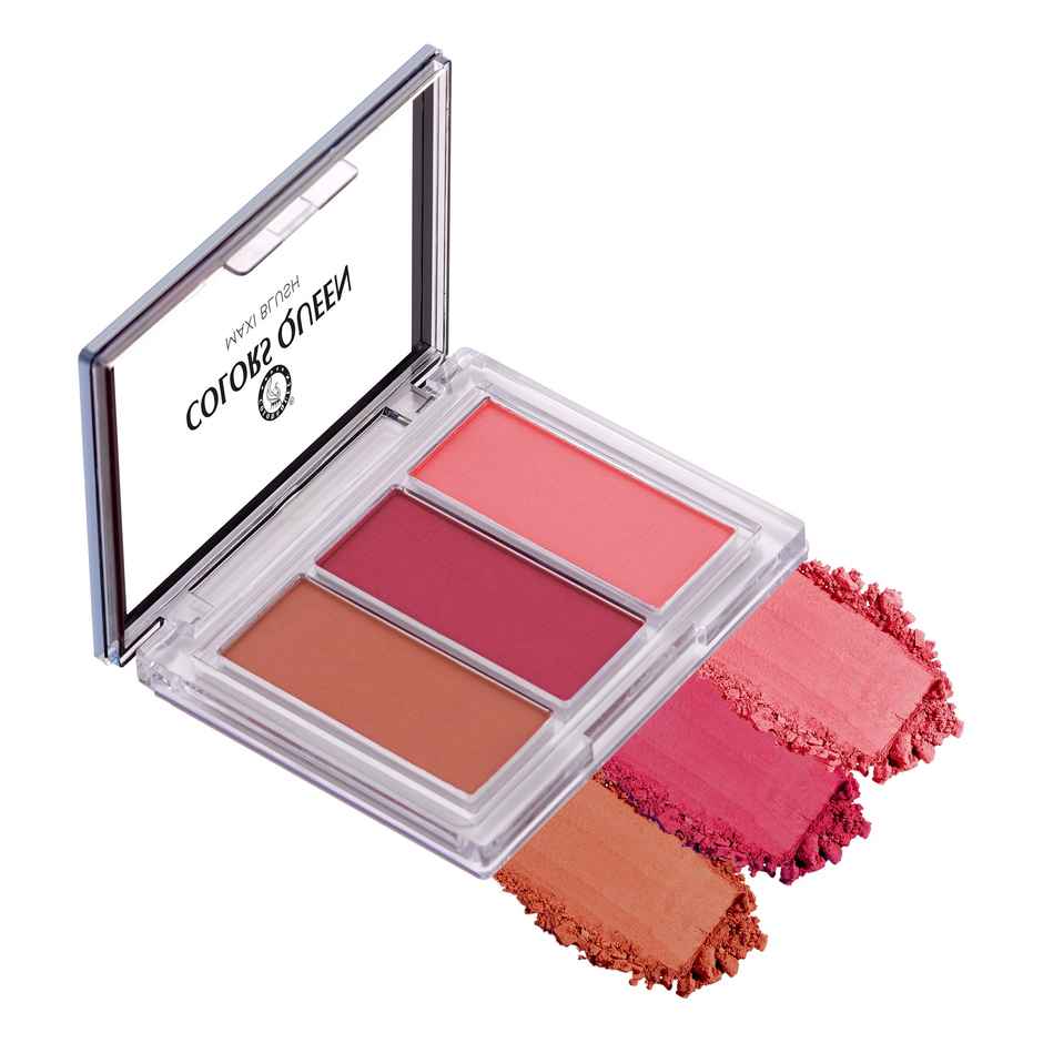 Colors Queen 3 Multicolor Maxi Blush Blusher for Face Makeup | Shade | 03