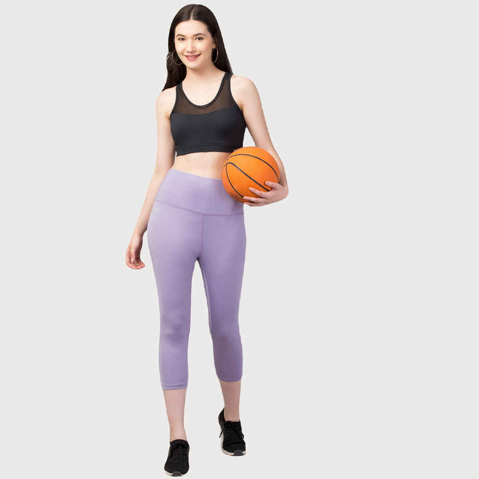 Fflirtygo Women's Capri 4 Way Stretch Slim Fit Leggings Fsc | Lavm | L