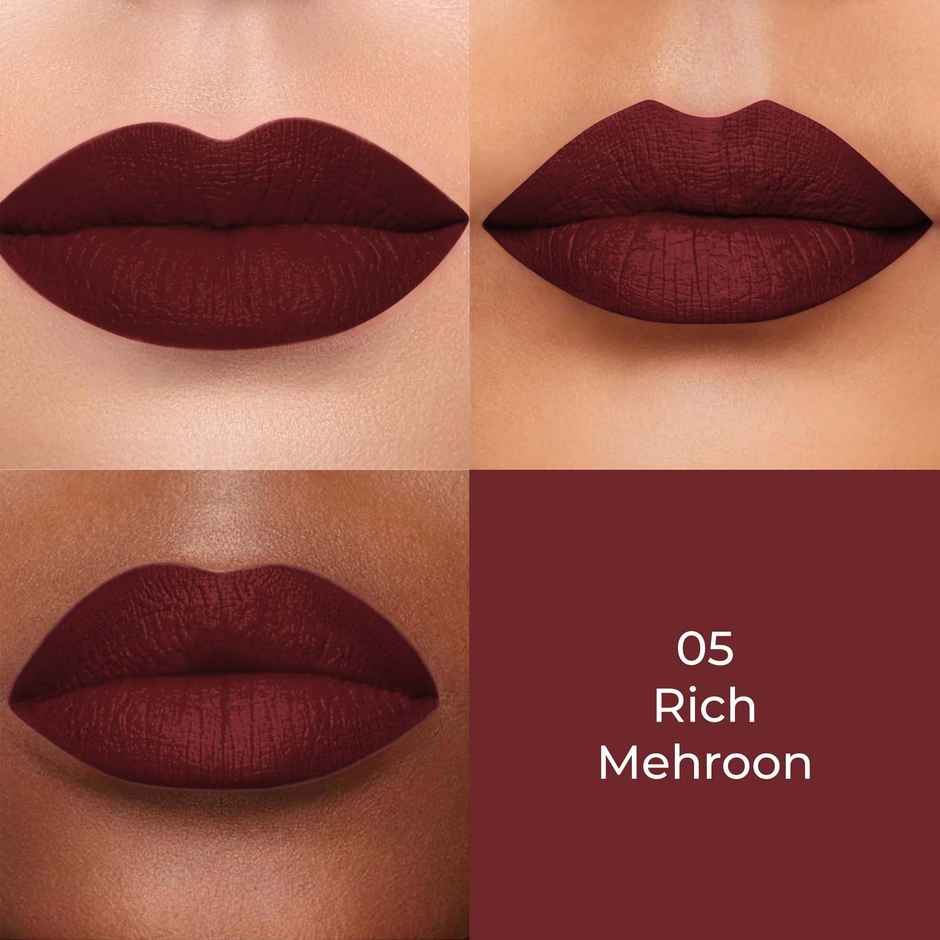 Colors Queen Color Stay Matte Lipstick | Matte Finish, Transferproof for Women | Rich Maroon