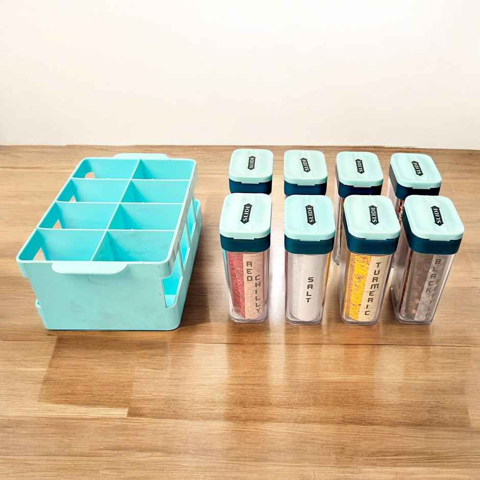 Spice and Masala Holder | With Tray Blue Colour