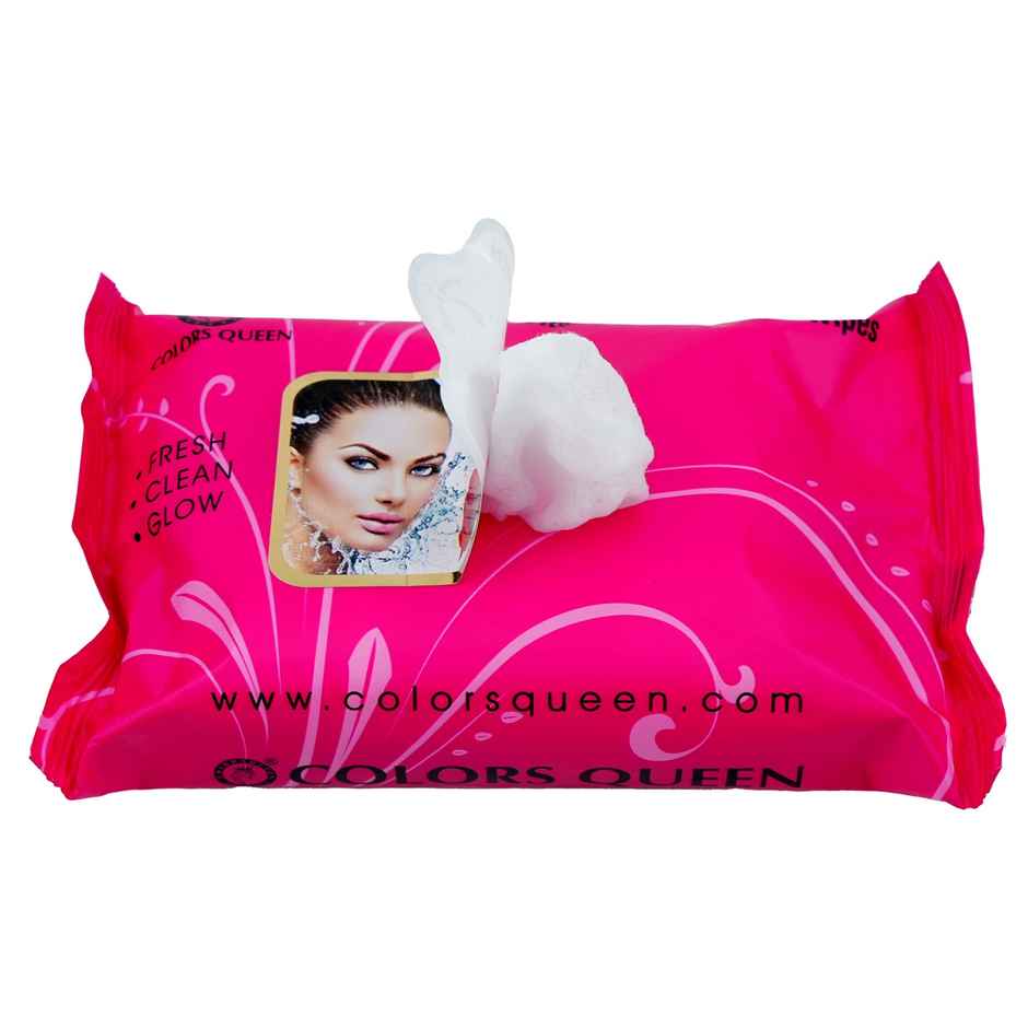 Colors Queen Colors Queen Daily Refreshing Facial Wipes | Rose | 25 Pulls Per Pack