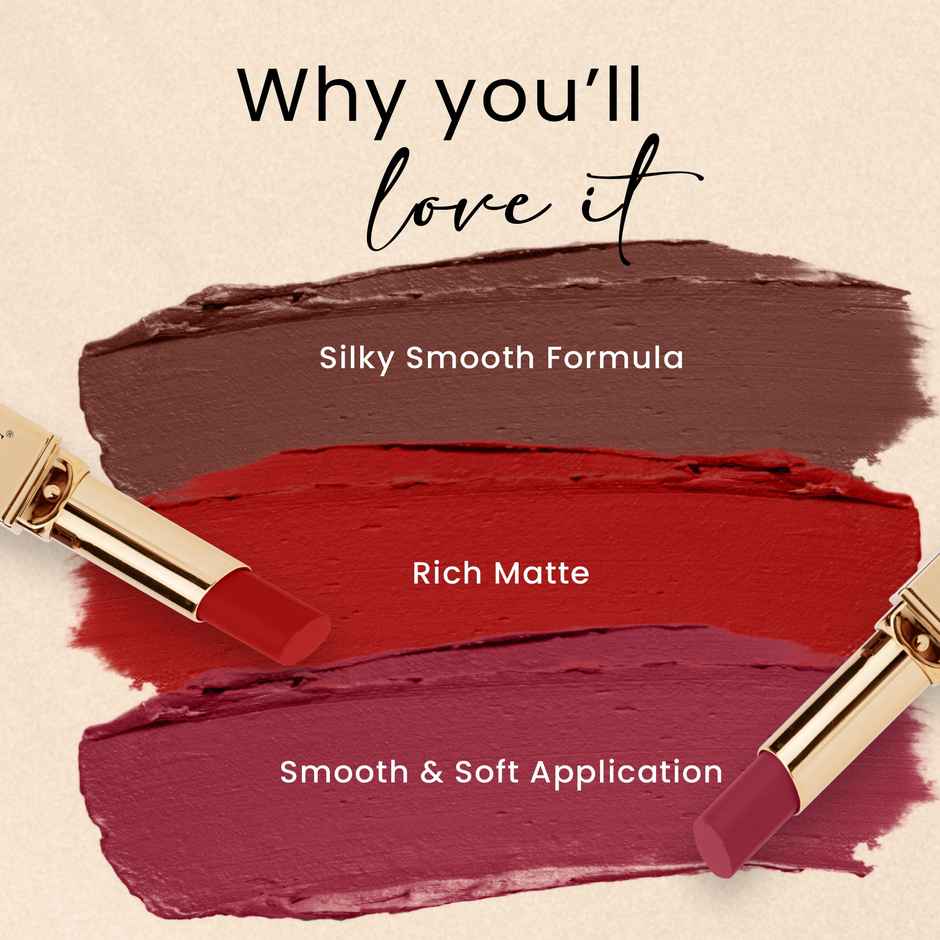 Seven Seas Matte With You Lipstick | Highly Pigmented Matte Lipstick