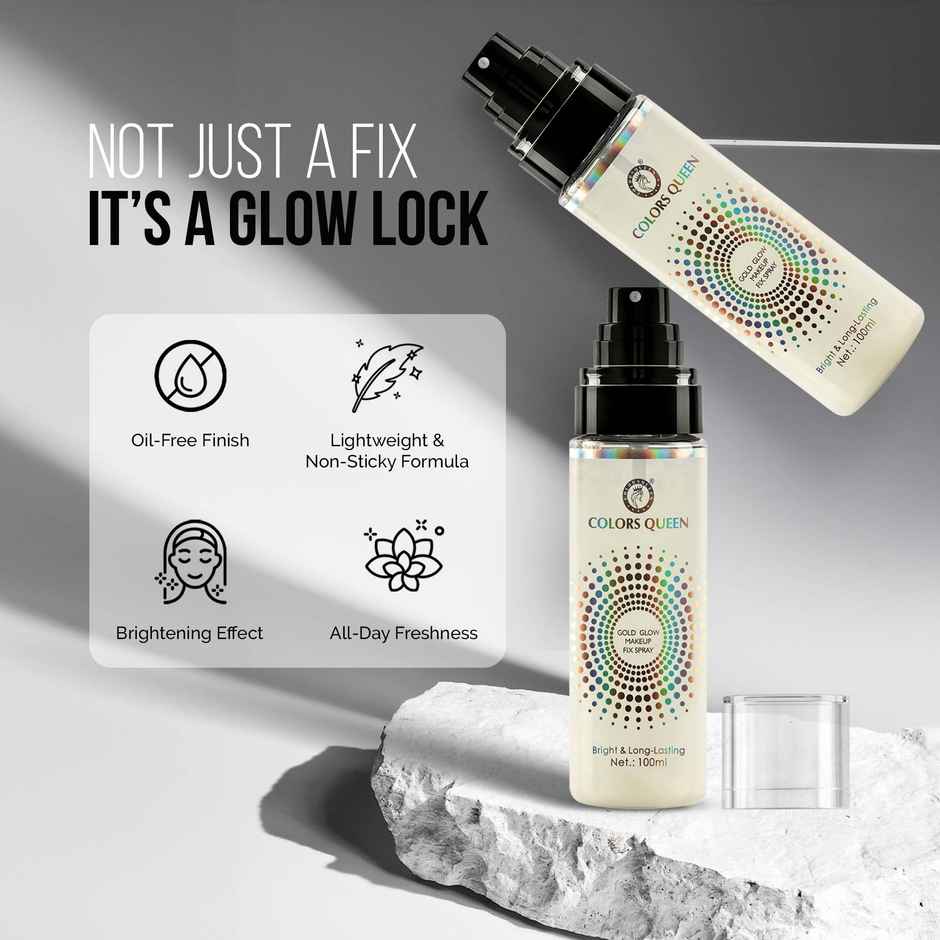 Colors Queen Gold Glow Makeup Fixer Spray