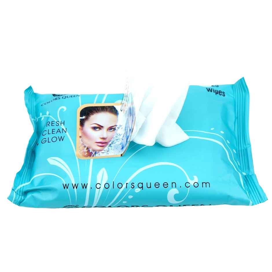 Colors Queen Colors Queen Daily Refreshing Facial Wipes | Icy Cologne | 25 Pulls Per Pack