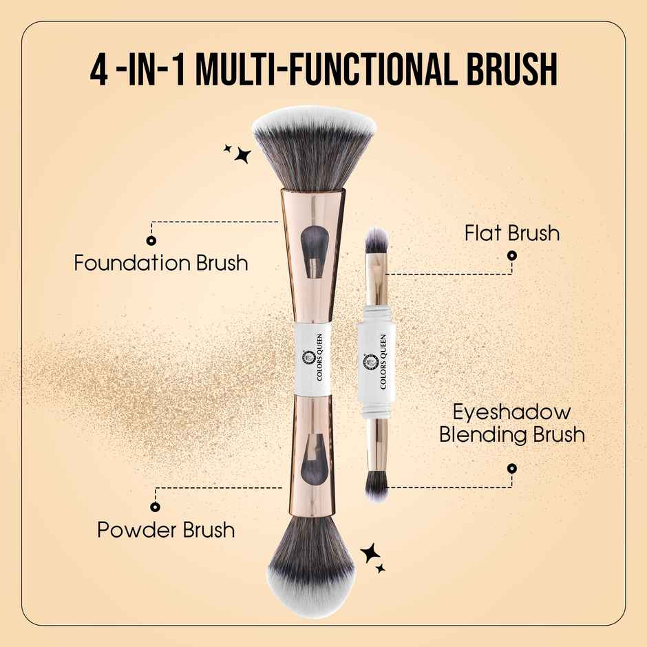 Colors Queen 4 in 1 Multifunctional Makeup Brush Set