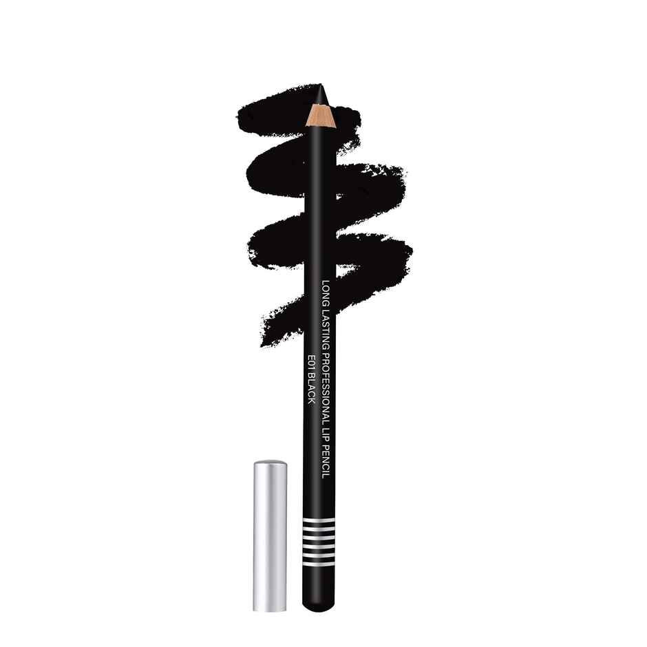 Colors Queen Lip Liner Pencil Non Transfer Lip Liner for Makeup Lip Liner Pencil | Black