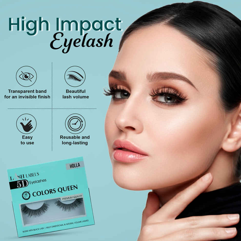 Colors Queen Lash Labels 5D Eyelashes for Women | Dramatic