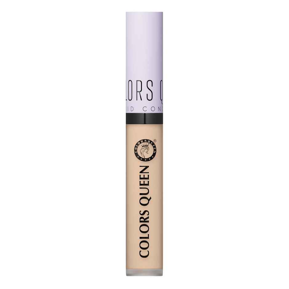 Colors Queen Conceal & Reveal Liquid Long Lasting Concealer with Matte Finish| Light Ivory