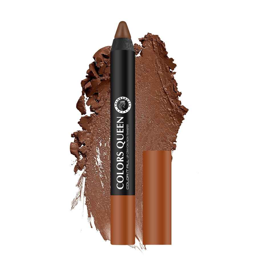 Colors Queen Color It All Non|Transfer Lip Crayon Lipstick Lip Crayon for Women | Rusty Nude