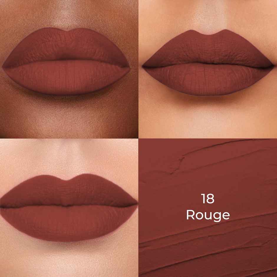 Colors Queen Lippie Creamy Matte Lipstick for Women Infused with Jojoba Oil | 18 | Rouge