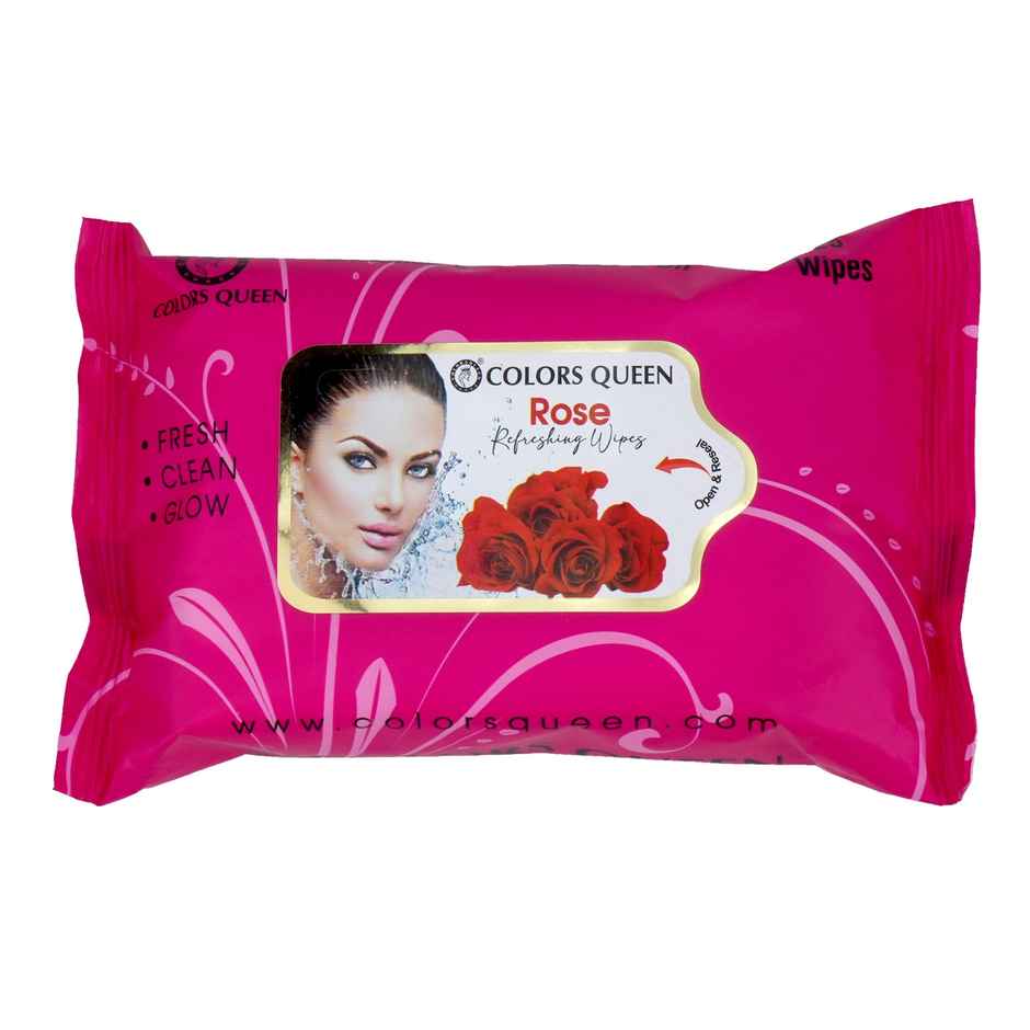 Colors Queen Colors Queen Daily Refreshing Facial Wipes | Rose | 25 Pulls Per Pack