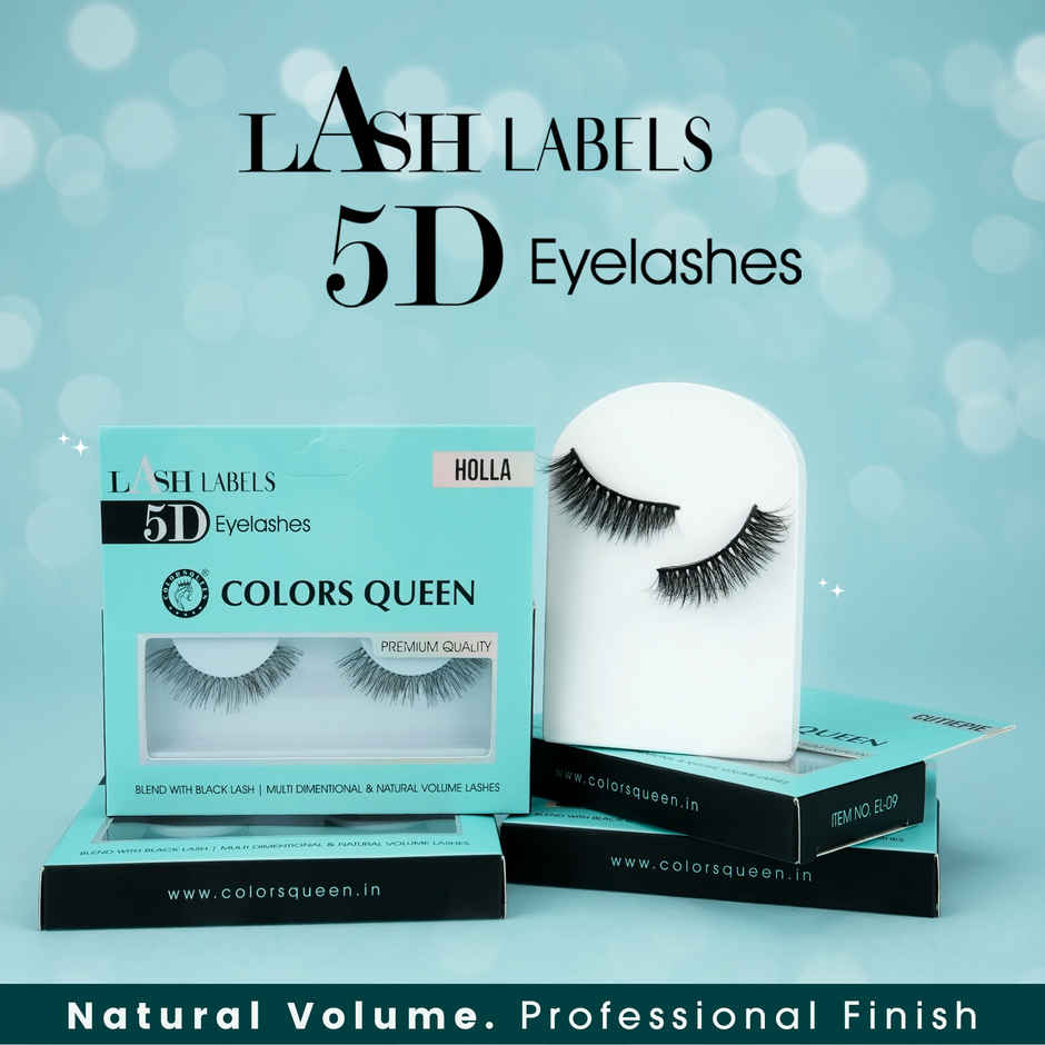 Colors Queen Lash Labels 5D Eyelashes for Women | Natural