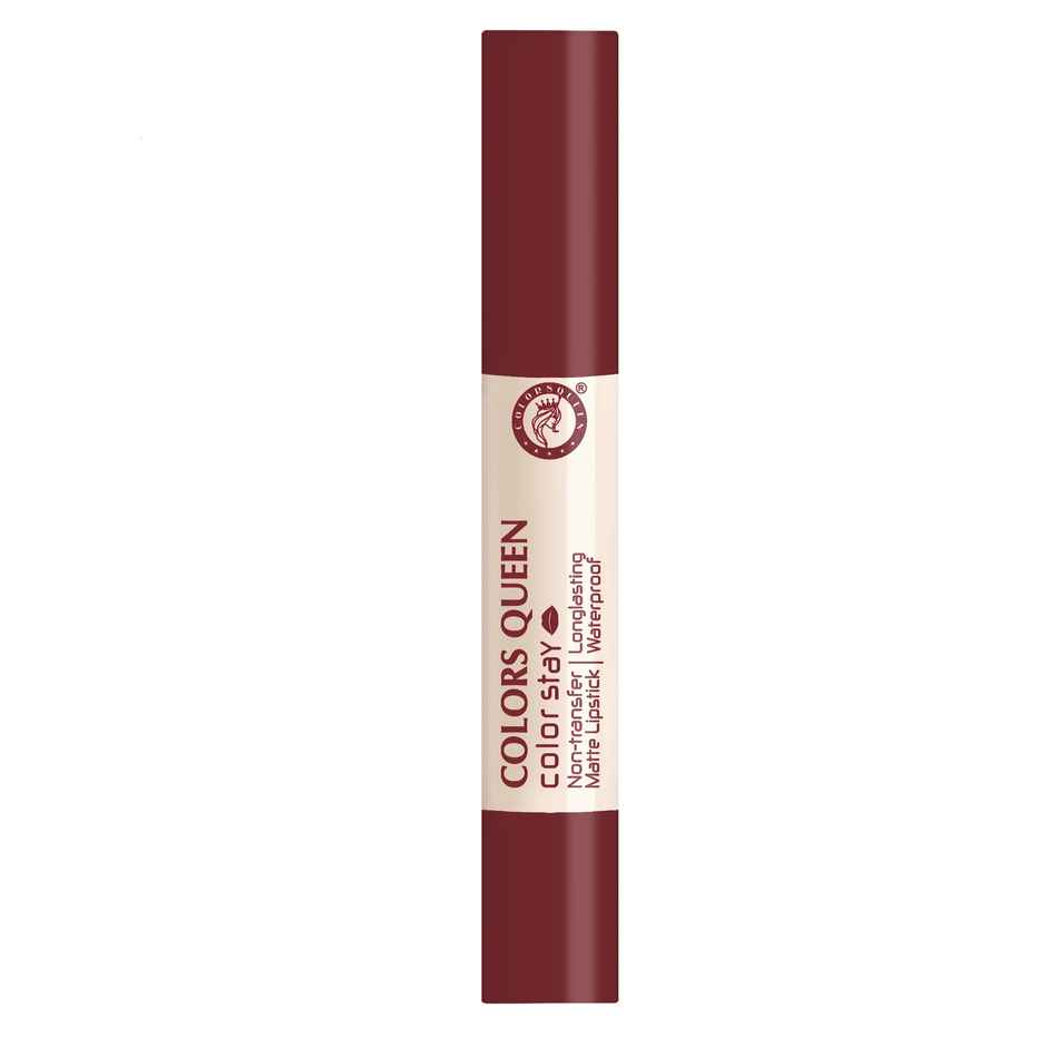 Colors Queen Color Stay Matte Lipstick |Matte Finish, Transferproof for Women | Rich Maroon