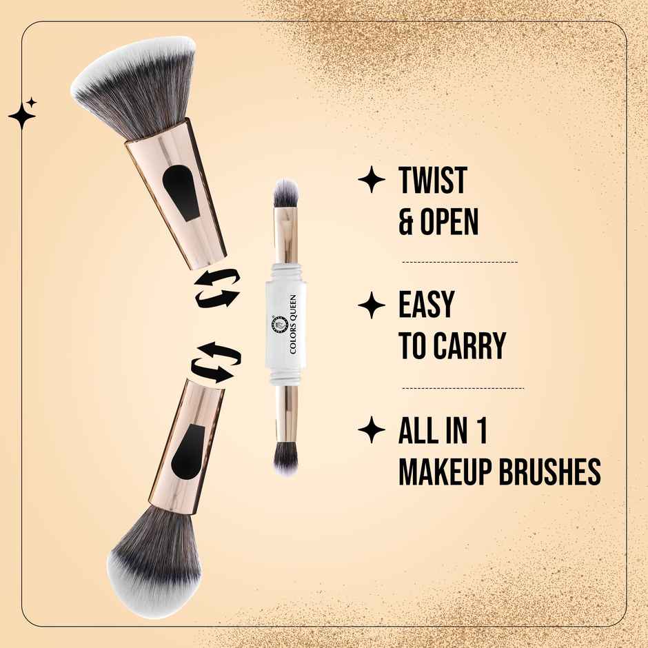 Colors Queen 4 in 1 Multifunctional Makeup Brush Set