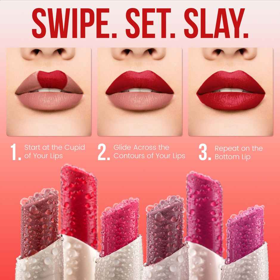 Colors Queen Color Stay Matte Lipstick | Matte Finish, Transferproof for Women | Rich Maroon