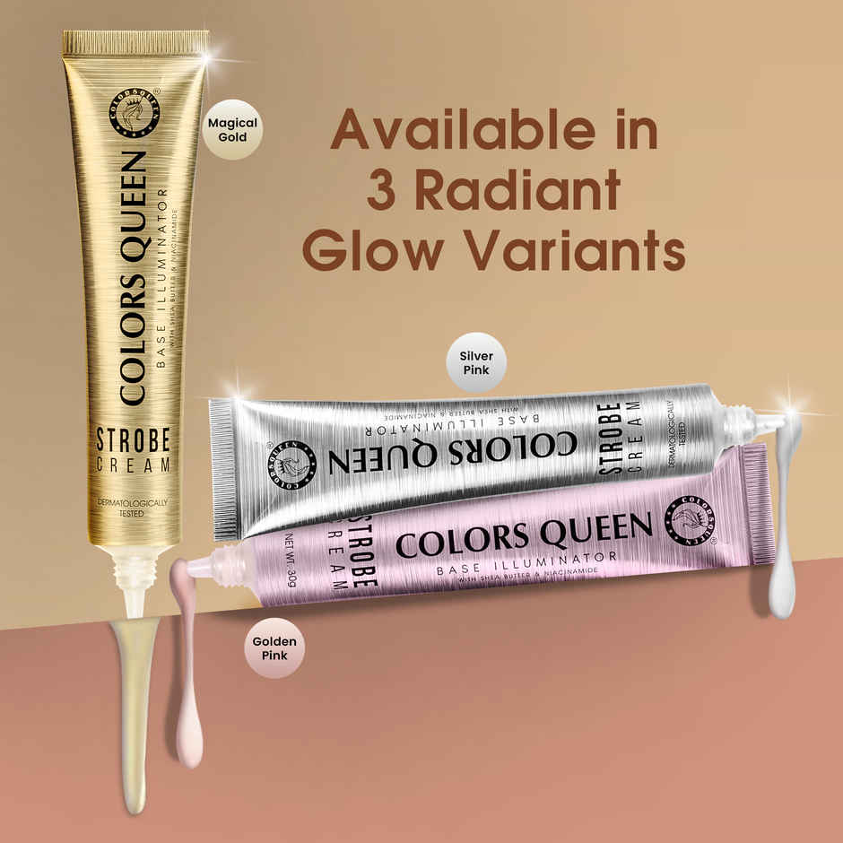 Colors Queen Base Illuminator Highlighter | Silver Pink | Long Lasting Lightweight Highlighter