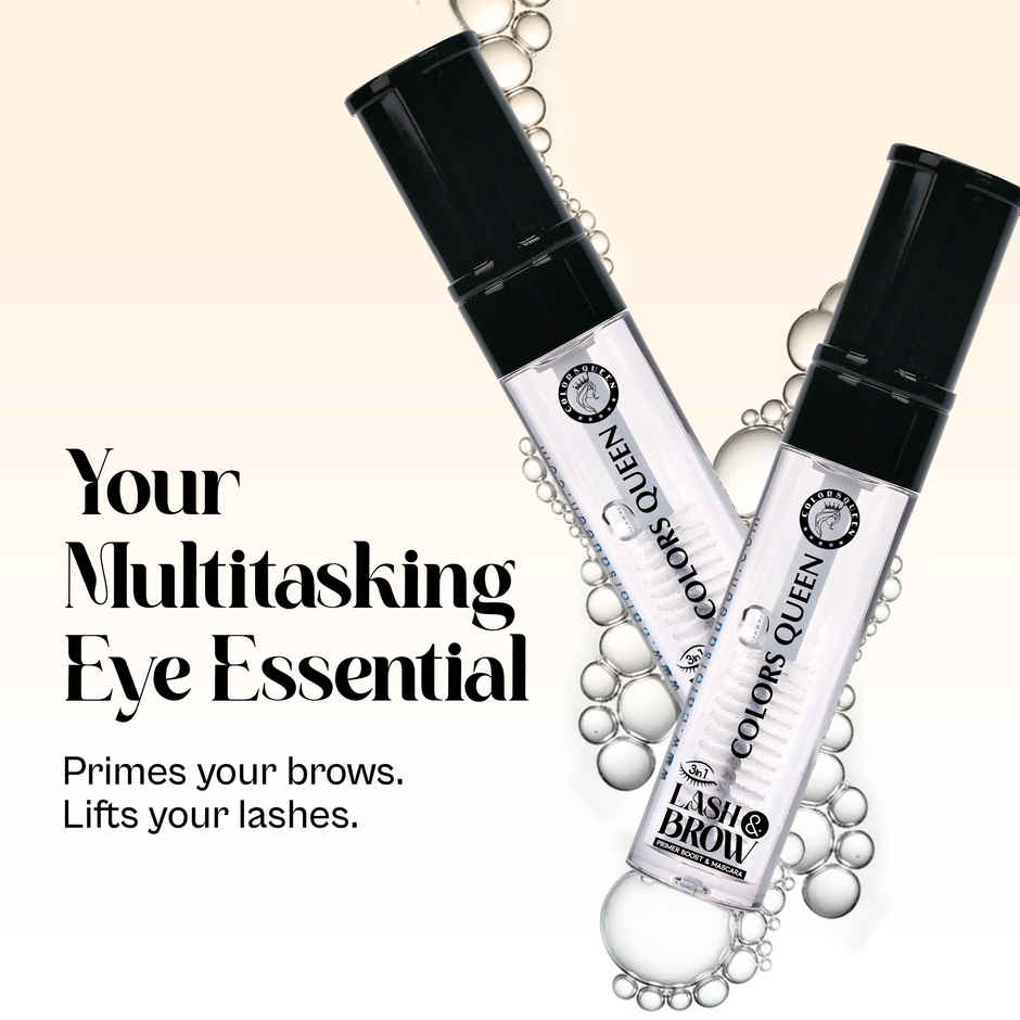 Colors Queen Clear Lash & Brow Mascara | Transparent Mascara Waterproof for Women Enriched