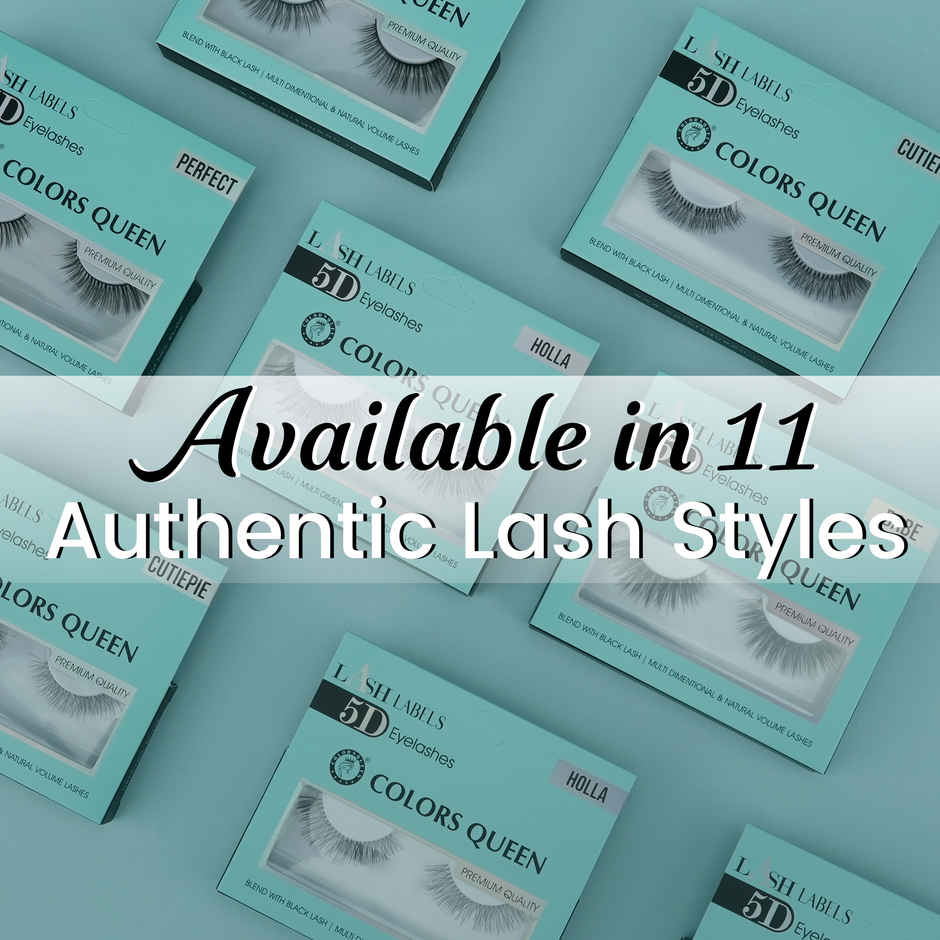Colors Queen Lash Labels 5D Eyelashes for Women | Dramatic