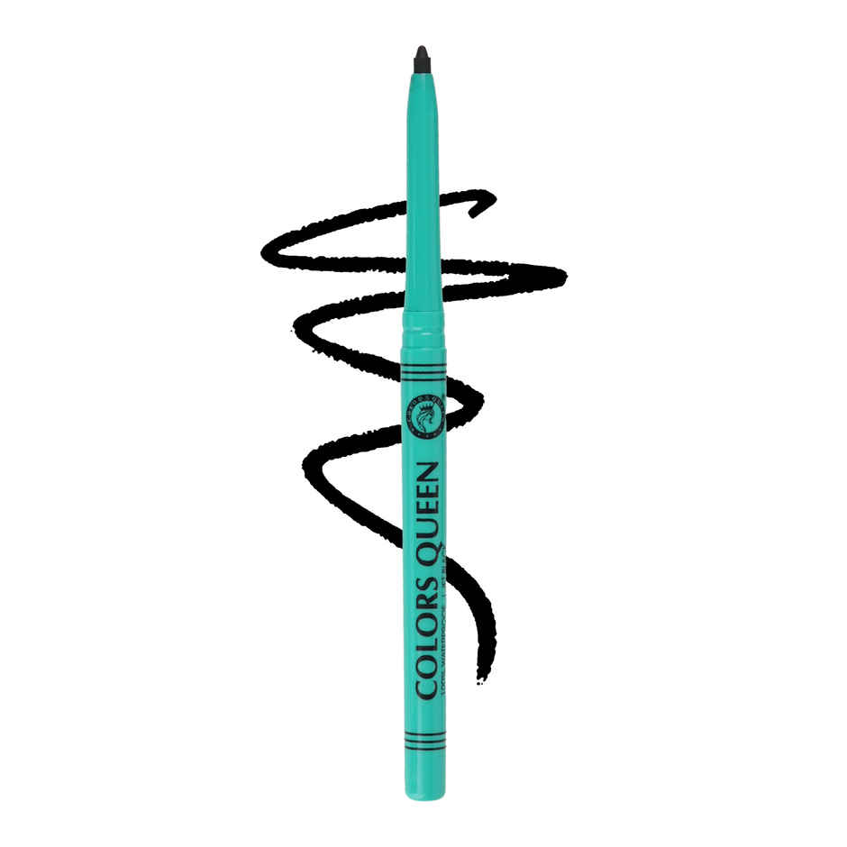 Colors Queen Bold Eyes Auto Kohl Kajal With Vitamin E | Jet Black