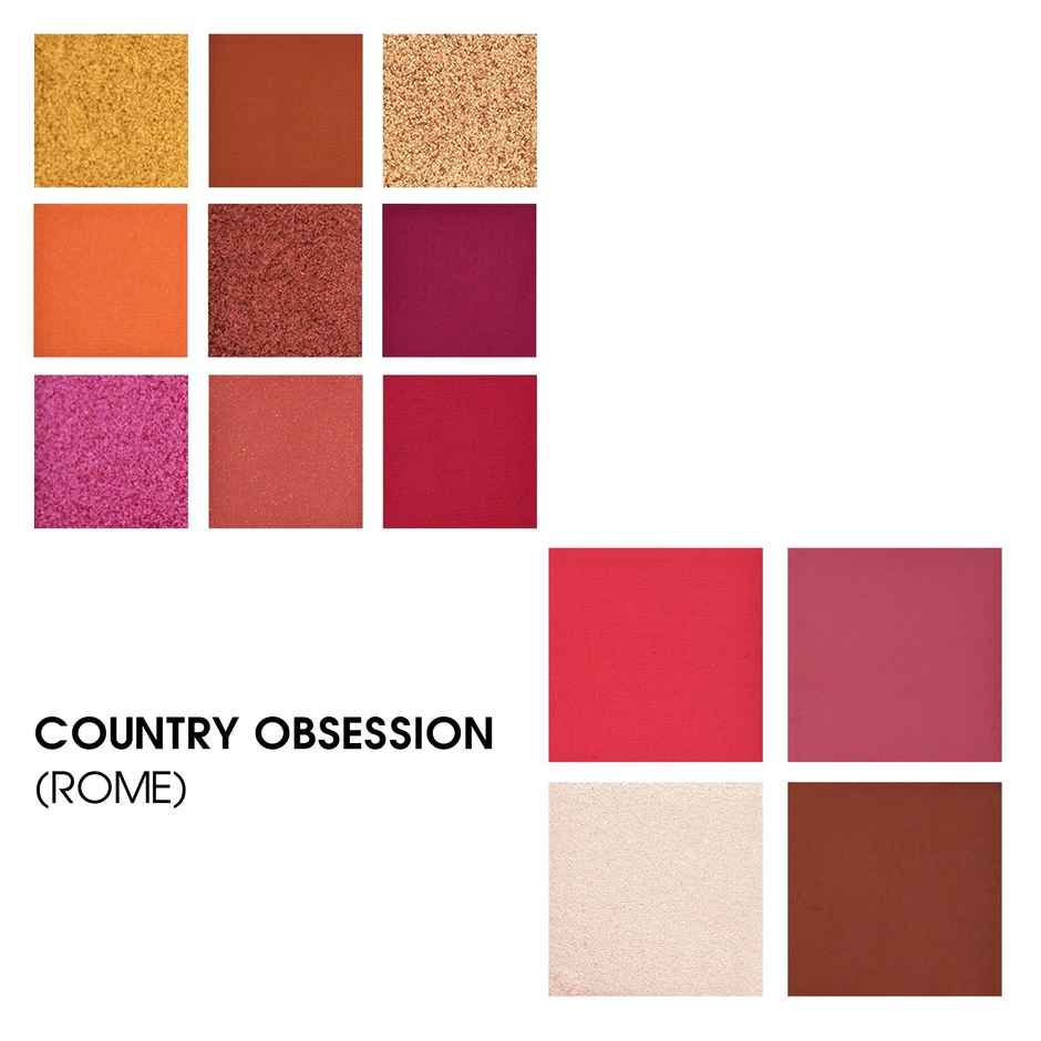 Colors Queen Country Obsession Eyeshadow Palette � Rome Matte & Shimmery Finish