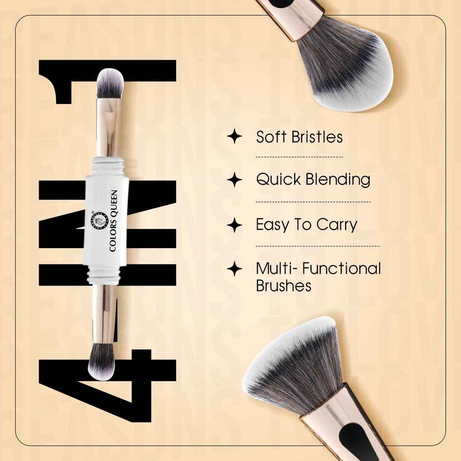 Colors Queen 4 in 1 Multifunctional Makeup Brush Set