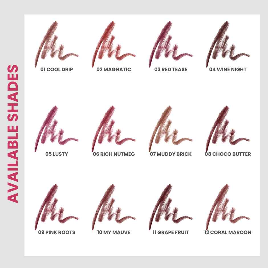 Seven Seas Hd Sharp Line Lip Liner | Matte Finish Lip Liner