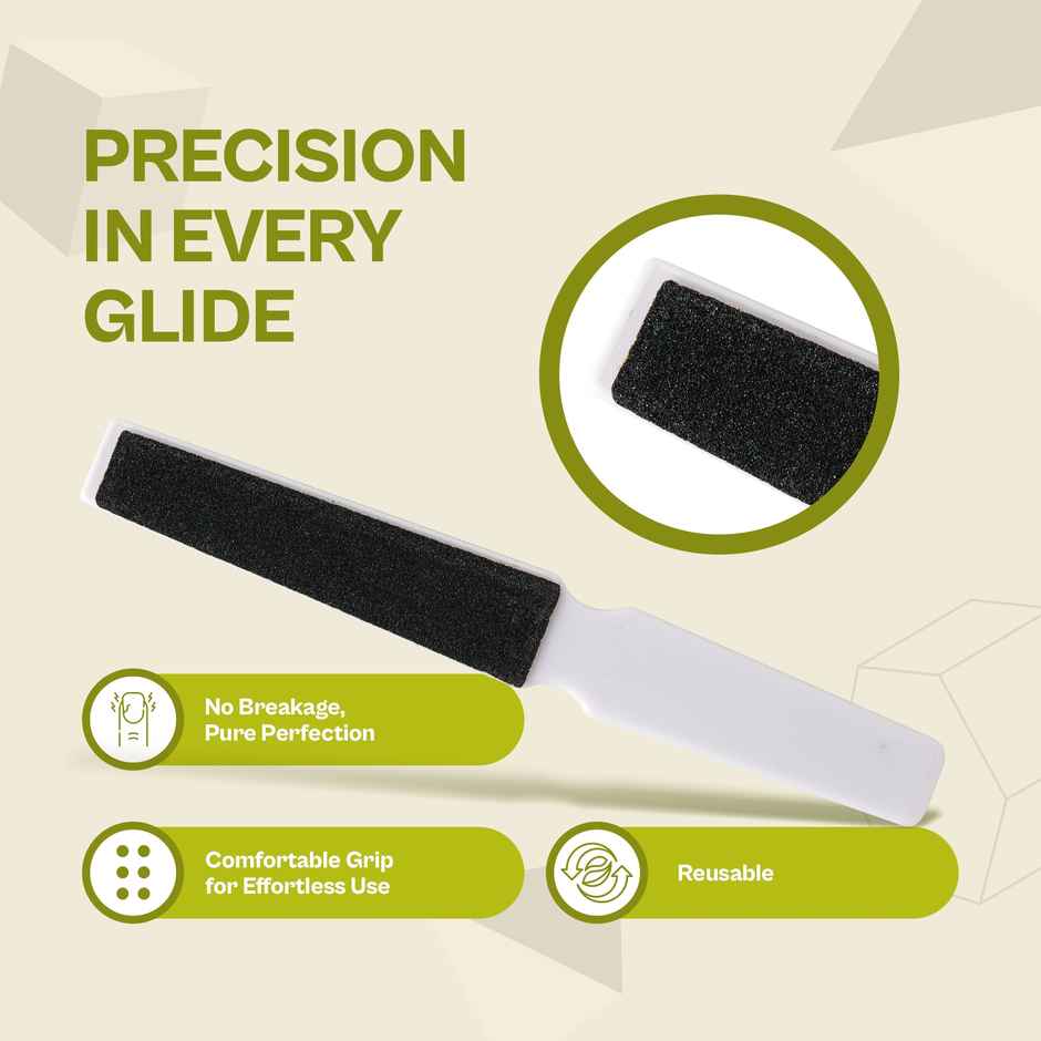 Colors Queen UV Nail Buffer with Handle | Professional Nail Care Tool