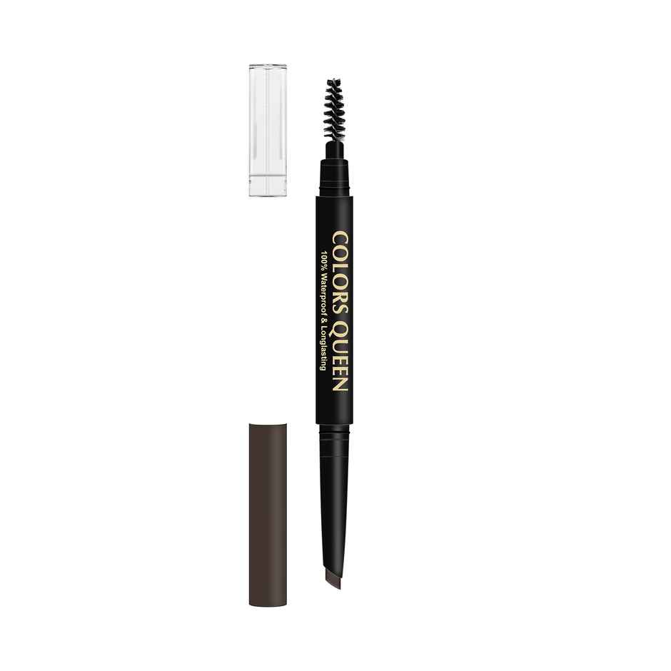 Colors Queen Brow Master Eyebrow Definer Pencil with Spoolie Eyebrow Pencil | Brown