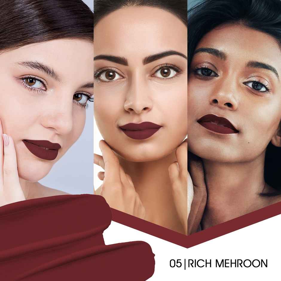 Colors Queen Color Stay Matte Lipstick |Matte Finish, Transferproof for Women | Rich Maroon