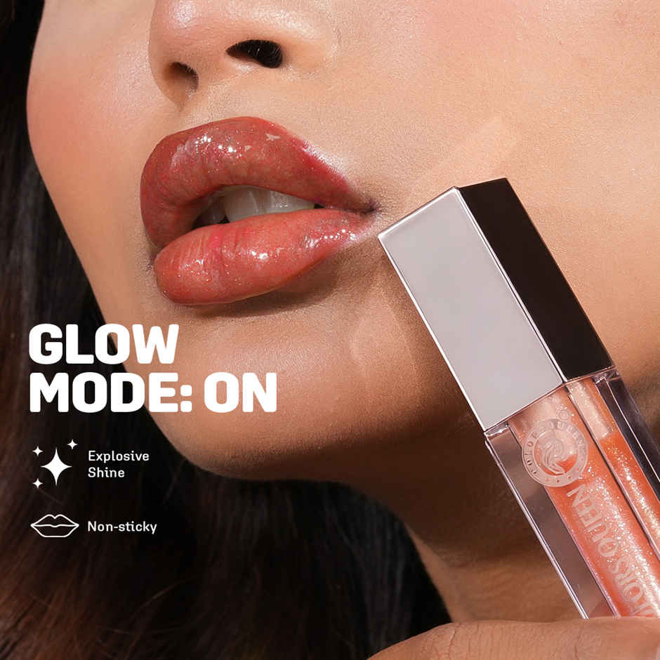 Colors Queen  Lip Luminizer High Shine Lip Gloss Enriched with Shea Butter | Pastel Pink
