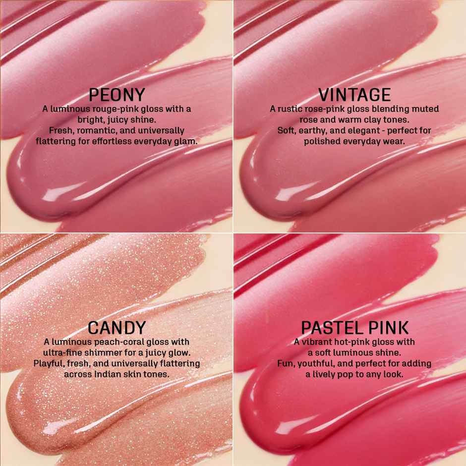 Colors Queen  Lip Luminizer High Shine Lip Gloss Enriched with Shea Butter | Pastel Pink