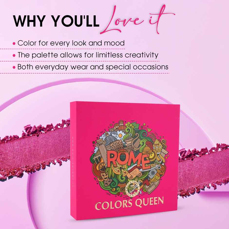 Colors Queen Country Obsession Eyeshadow Palette � Rome Matte & Shimmery Finish