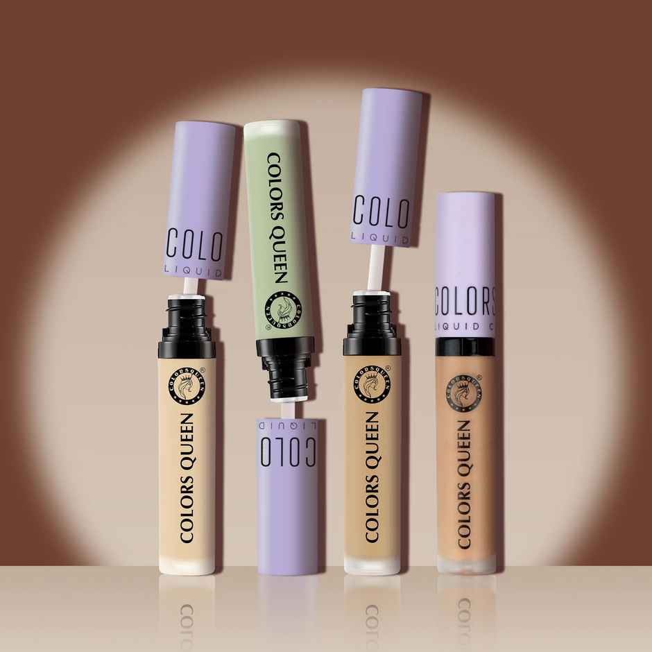 Colors Queen Conceal & Reveal Liquid Long Lasting Concealer with Matte Finish| Light Ivory
