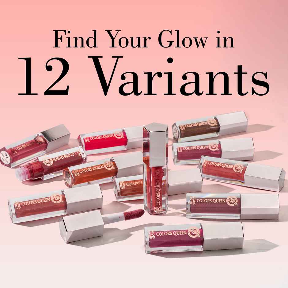 Colors Queen Glass Bomb High Shine Universal Lip Luminizer Lip Gloss | Rose Gold - 07