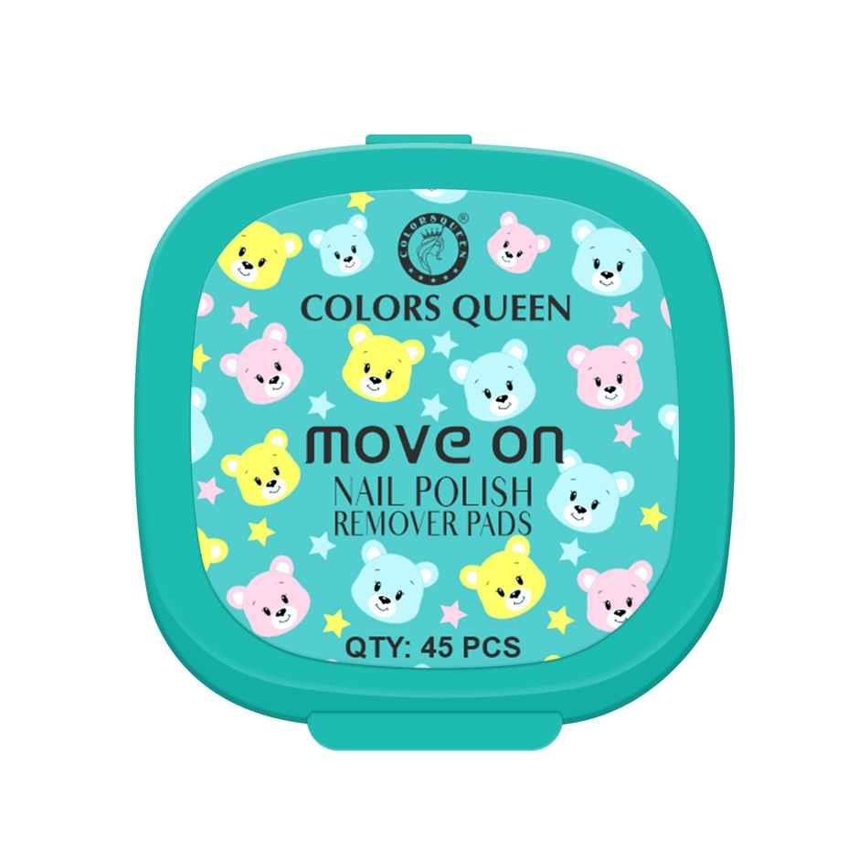 Colors Queen Move On Nail Polish Remover Pads | 45 Wipes | Assorted