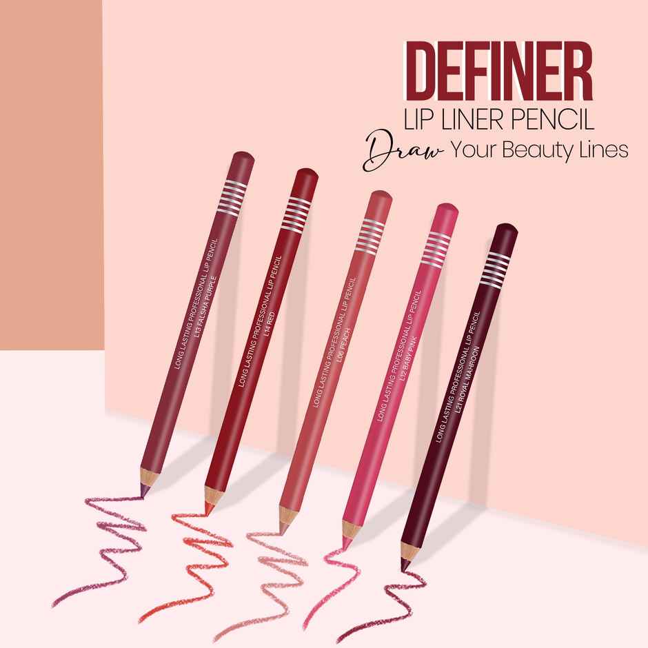 Colors Queen Lip Liner Pencil Non Transfer Lip Liner for Makeup Lip Liner Pencil | Deep Maroon