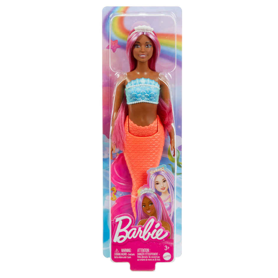 Barbie Mermaid Dolls with Fantasy Hair and Headband Accessories, Mermaid Toys