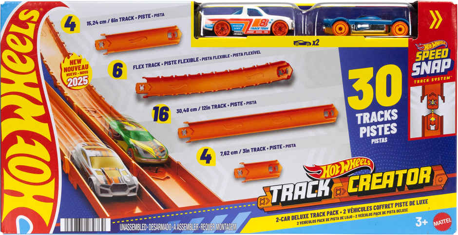 Hot Wheels Track Creator Deluxe Track Pack with Cars