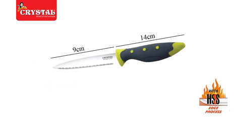 Crystal - Cl414 Stainless Steel Utility Knife, Multicolour