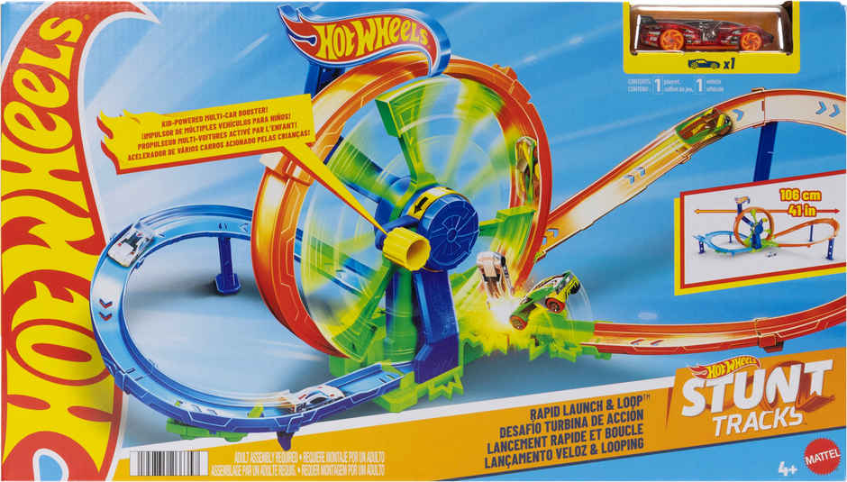 Hot Wheels Rapid Launch Loop Track Playset