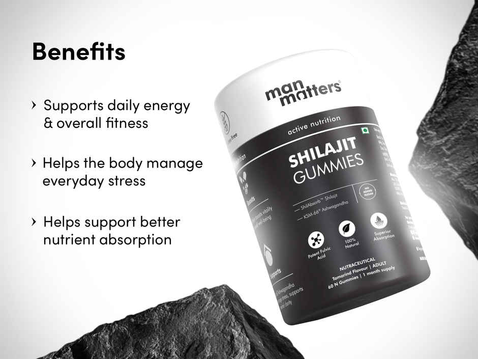 Man Matters Shilajit Gummies | Boosts Stamina | Strength | Improves Energy