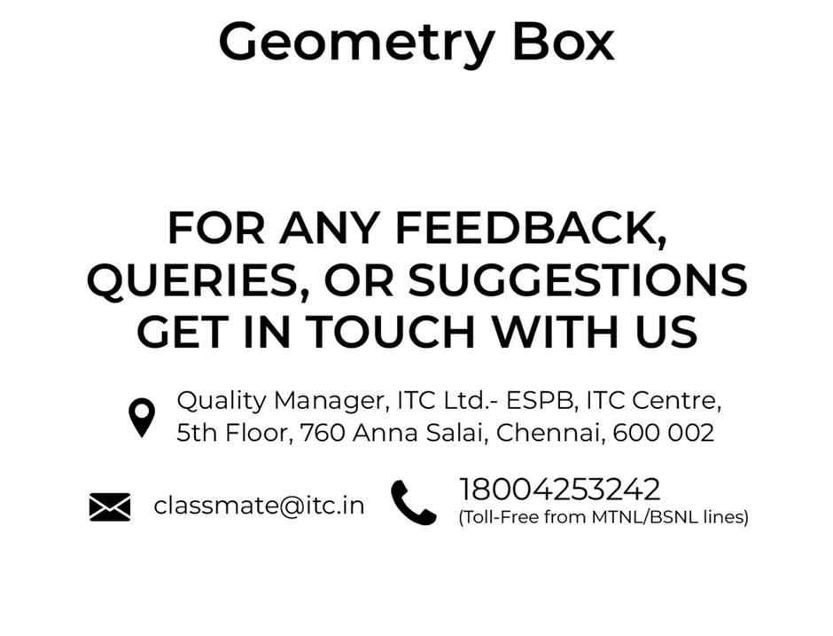 Classmate Geometry Box - Comprehensive Geometry Tools - Assorted Designs