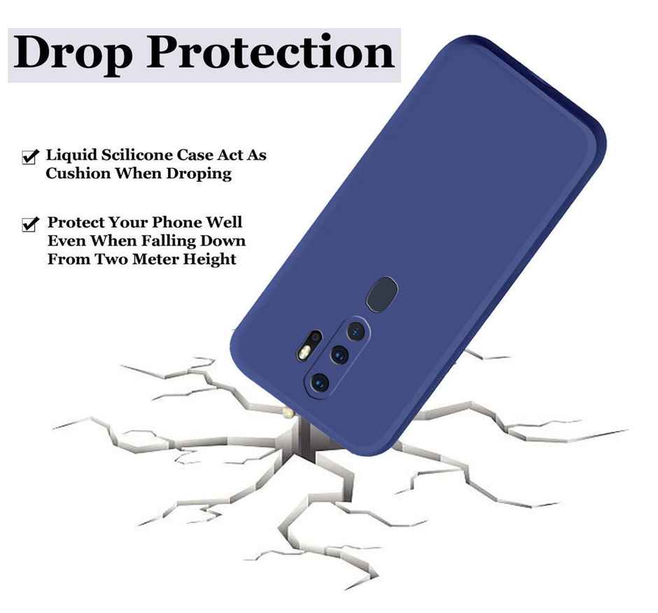 Artistque Case for Oppo A5 2020 / A9 2020 Back Cover - Plain Liquid Silicone Cover