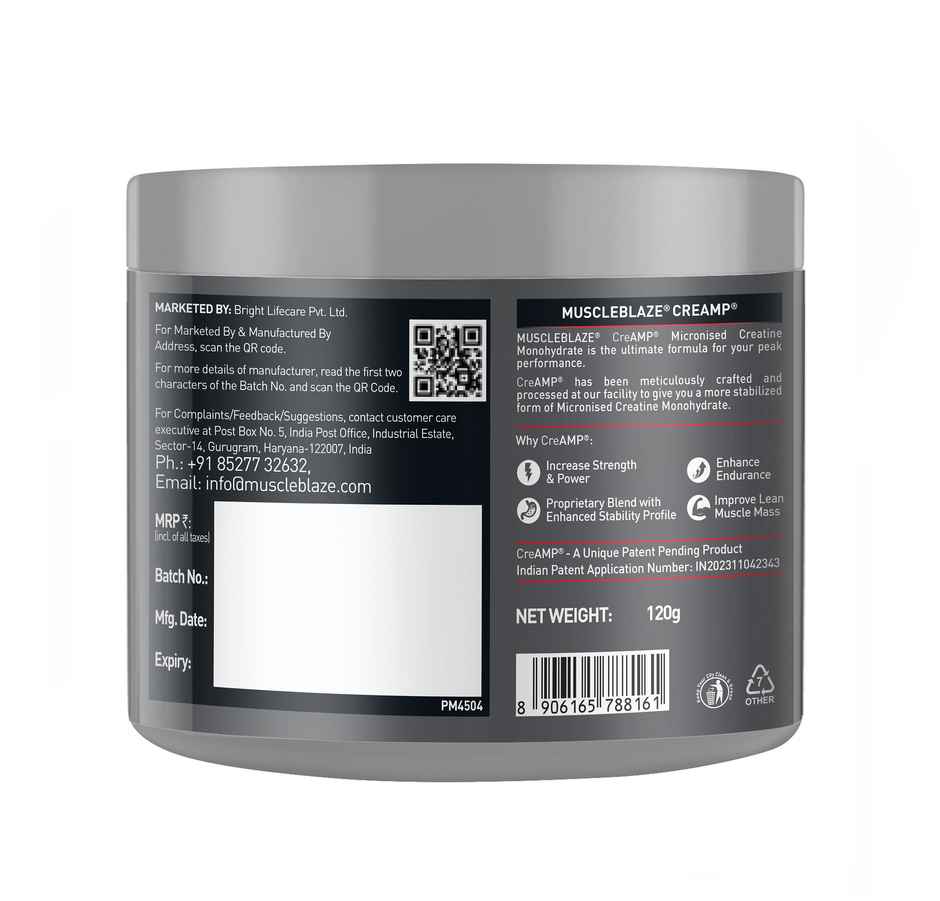 Muscleblaze Micronised Creatine Monohydrate Creamp Powder, Watermelon Kool Aid